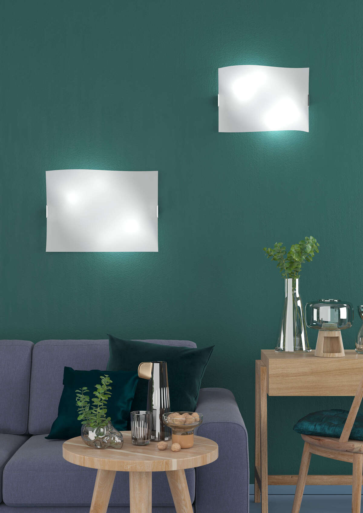 1044/70 WING APPLIQUE/PLAFONIERA 4 LUCI