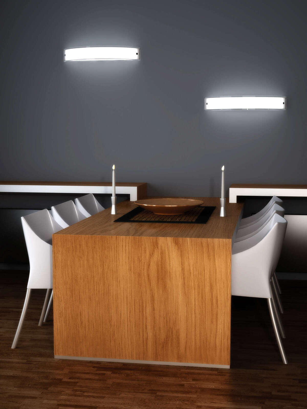 1076/A70 LINEAR APPLIQUE 70 CM. 3 LUCI