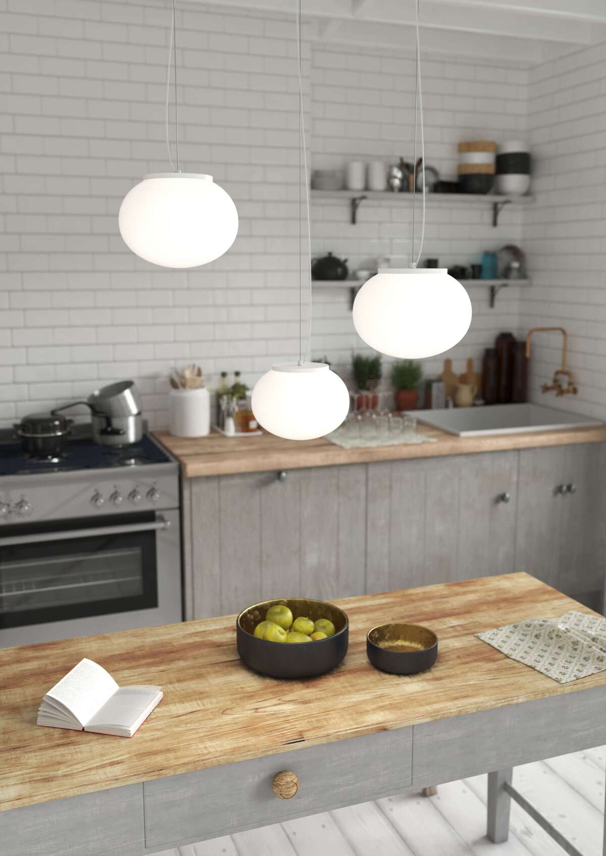 1092BI/S3-28 SOFT SOSPENSIONE BIANCO D.28 CM. 3 LUCI