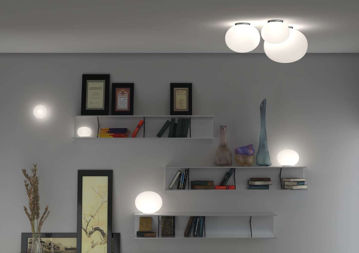 1092CR/PL45 SOFT PLAFONIERA CROMO D.45 CM. 1 LUCE