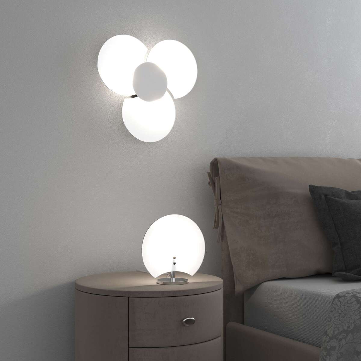1114/P CLOVER PORTATILE 1 LUCE CROMO