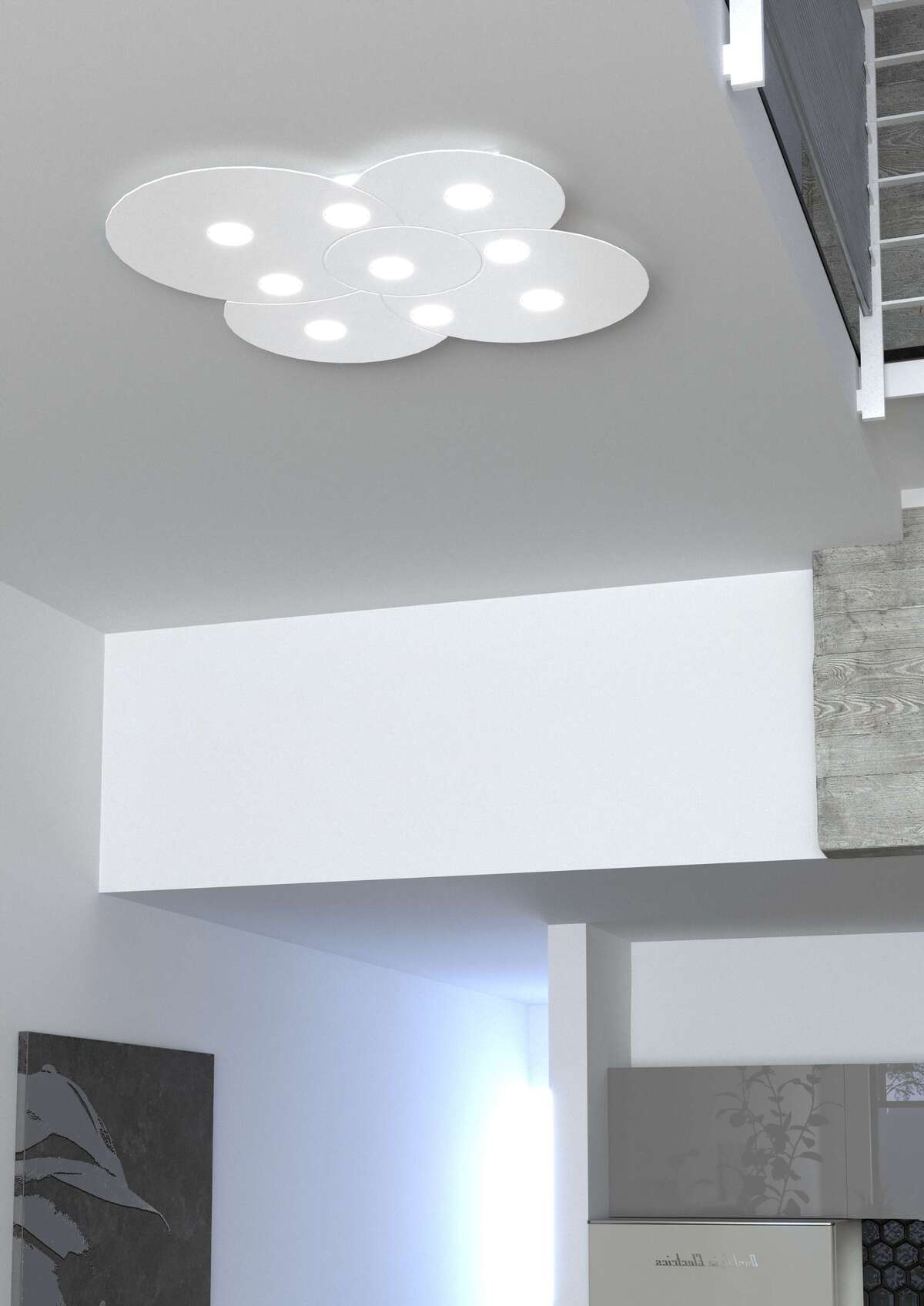 1128/PL9-BI CLOUD PLAFONIERA 9 LUCI BIANCO