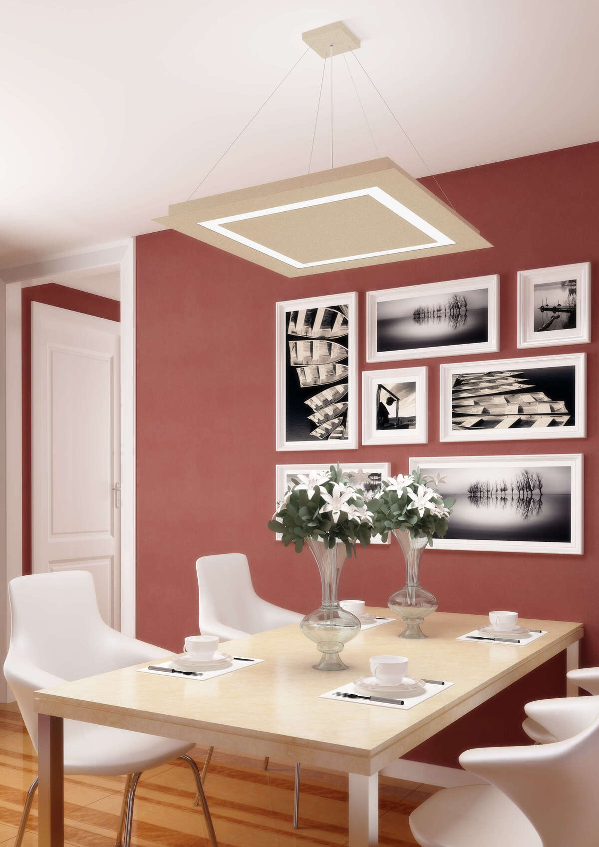 1137/S70-SA CARPET SOSPENSIONE 70X70 4 LUCI SABBIA