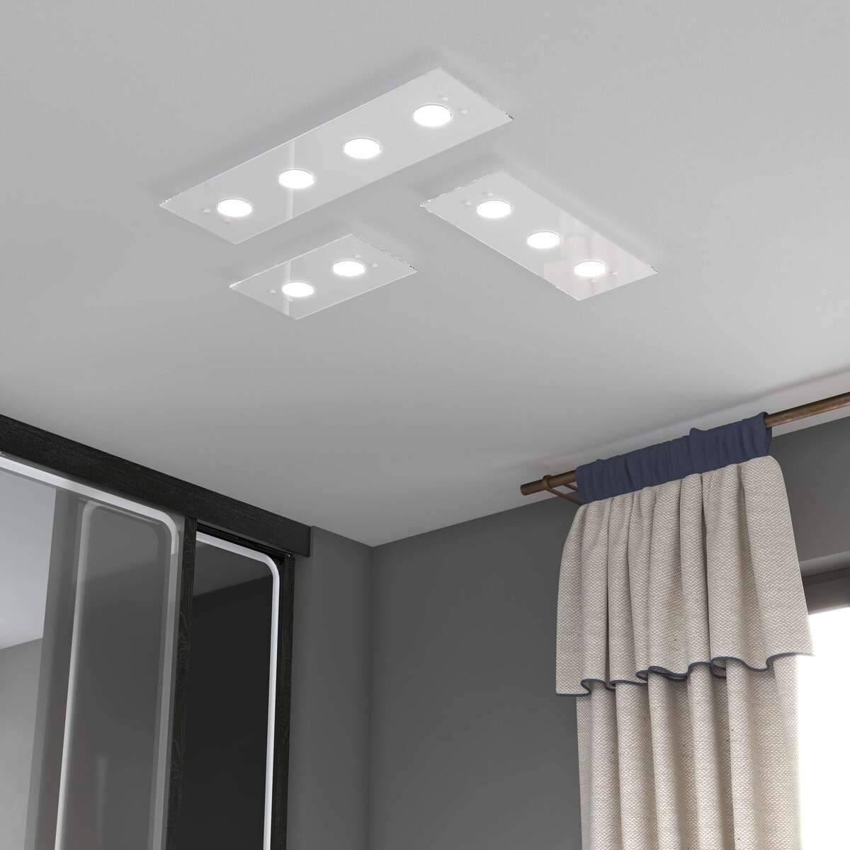 1141/PL3 R-BI PATH PLAFONIERA 3 LUCI BIANCO