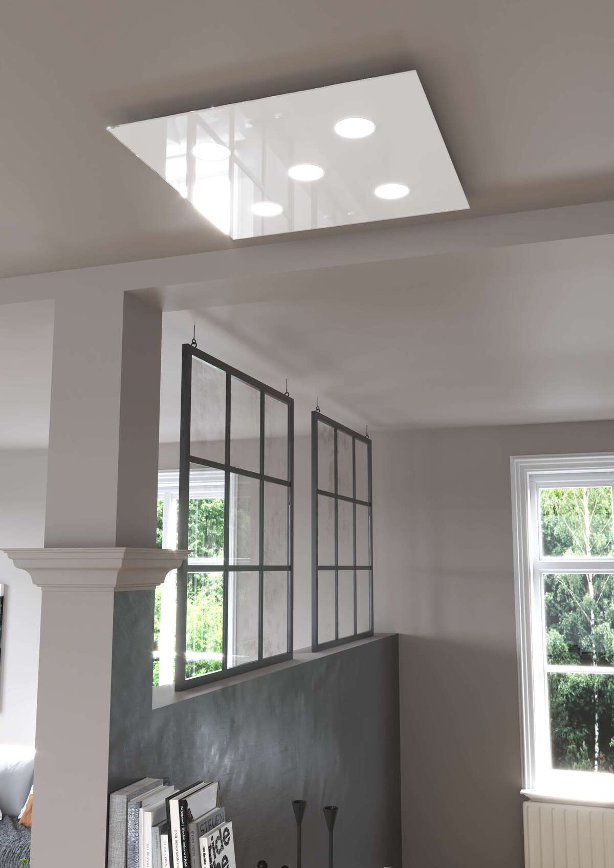 1141/PL5-BI PATH PLAFONIERA 5 LUCI QUADRA BIANCO