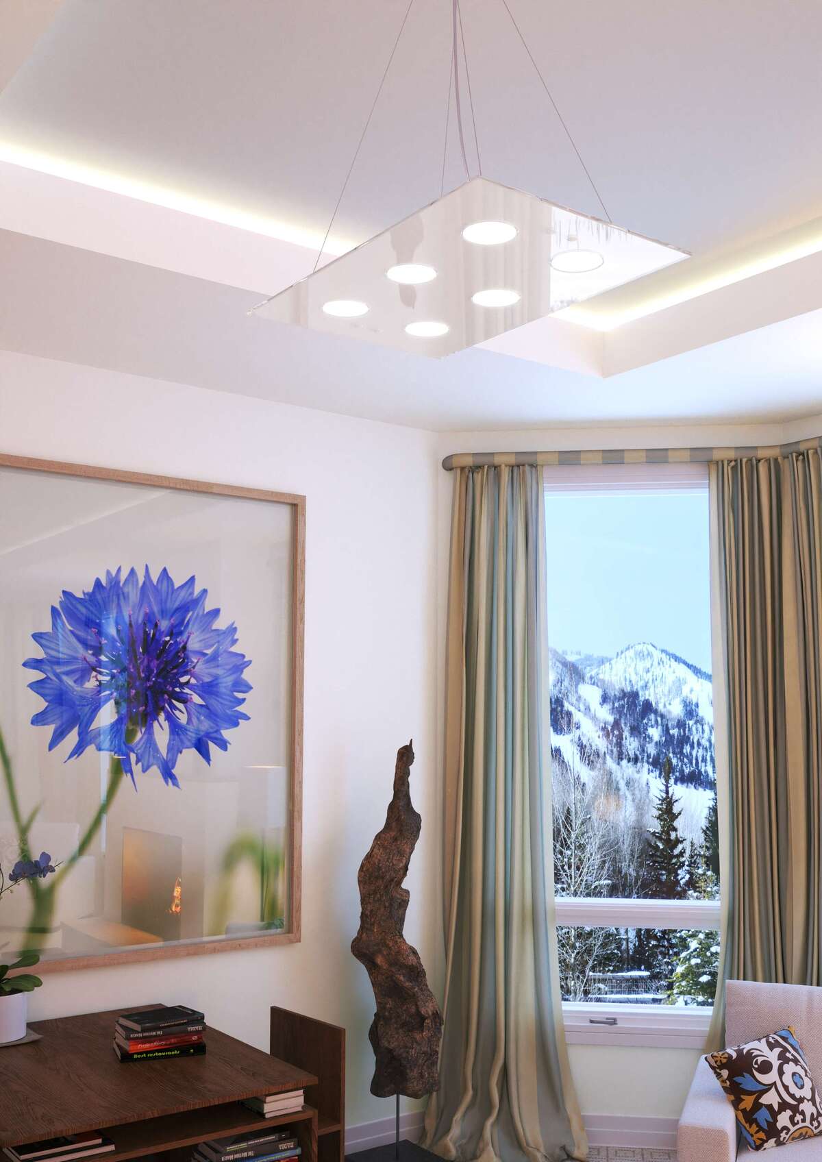 1141/S6 R-BI PATH SOSPENSIONE 6 LUCI BIANCO