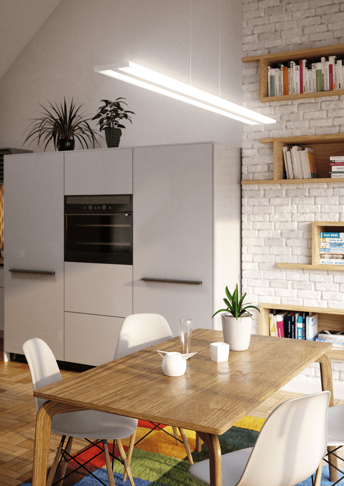 1179/S-BI DOUBLE TRACK SOSPENSIONE BIANCO