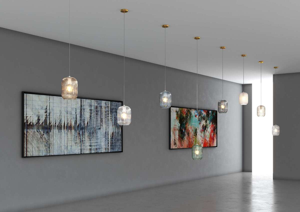 1181OS/S1-BL TENDER SOSP. OTTONE SAT. 1 LUCE VETRO BLU