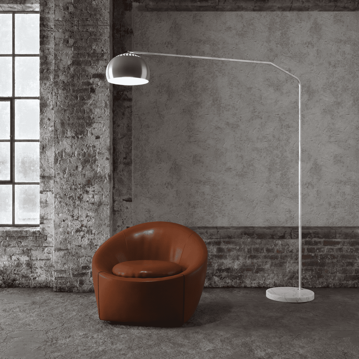 1188/B3-CUP SLOPE PIANTANA 1188 TUBO DOPPIA CURVA - BASE PIANA BIANCO - DIFFUSORE METALLICO