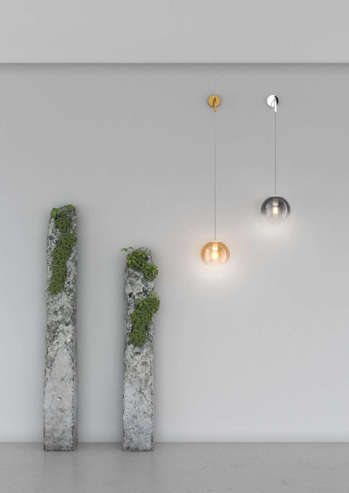 1194OS/A-AM BIG ECLIPSE APPLIQUE OTTONE SAT. 1 LUCE VETRO AMBRA