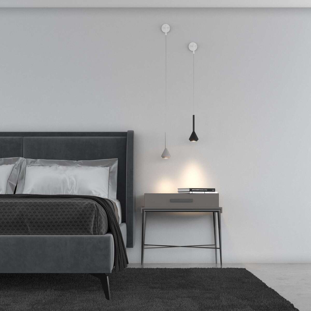 1202BI/A-AL AYGO APPLIQUE 1 LUCE ALLUMINIO CON BASE BIANCA