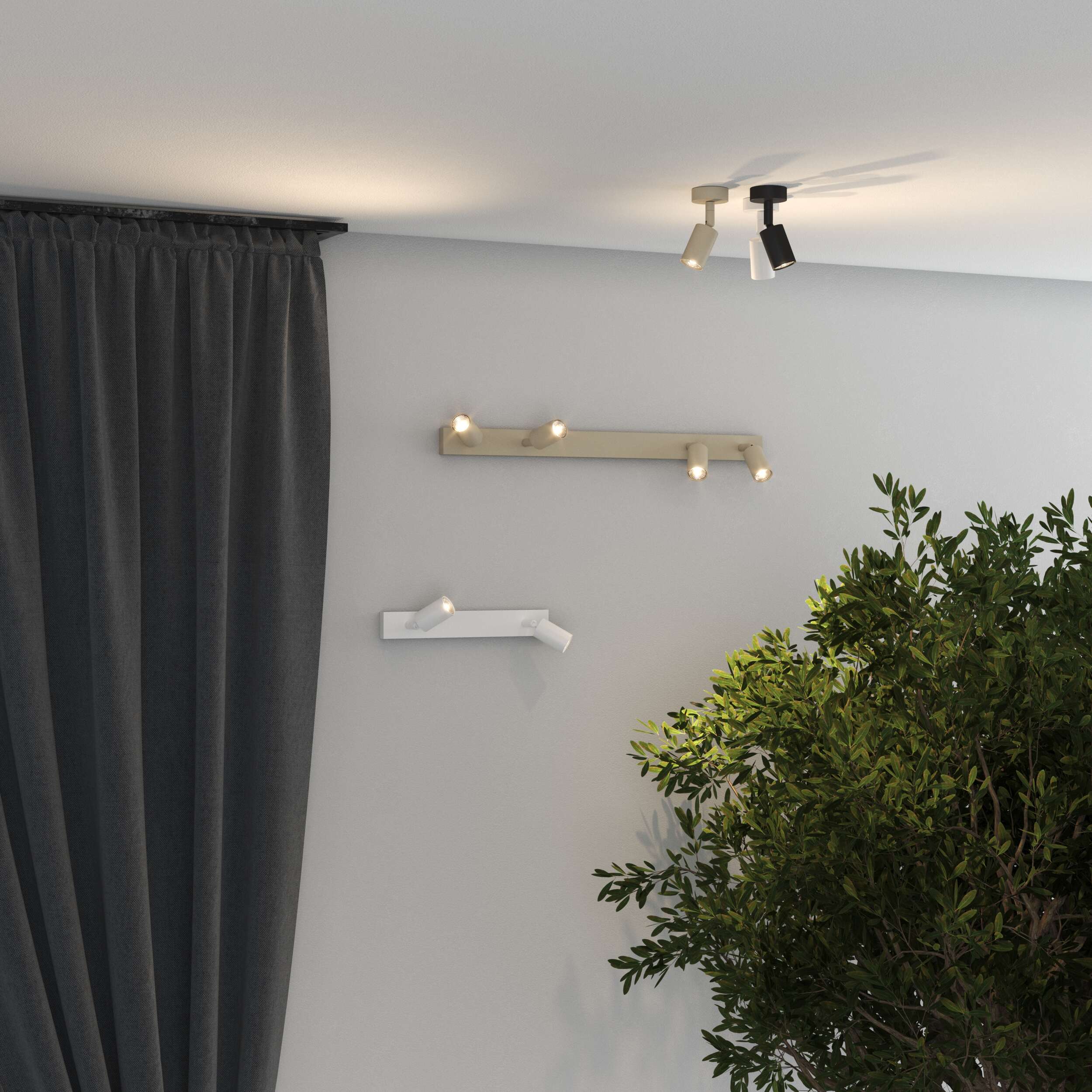 Spot orientabili con lampadine intercambiabili