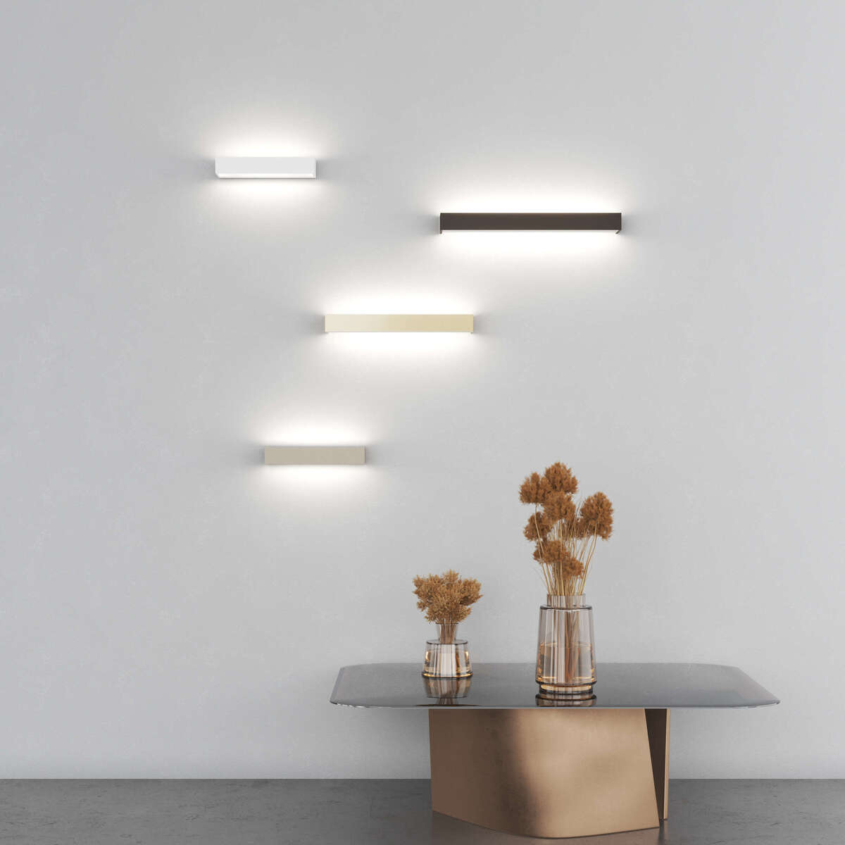 1213/55-MA BIOS APPLIQUE /PLAFONIERA GRANDE MARRONE A LED INTEGR. SWITCH 3000/4000