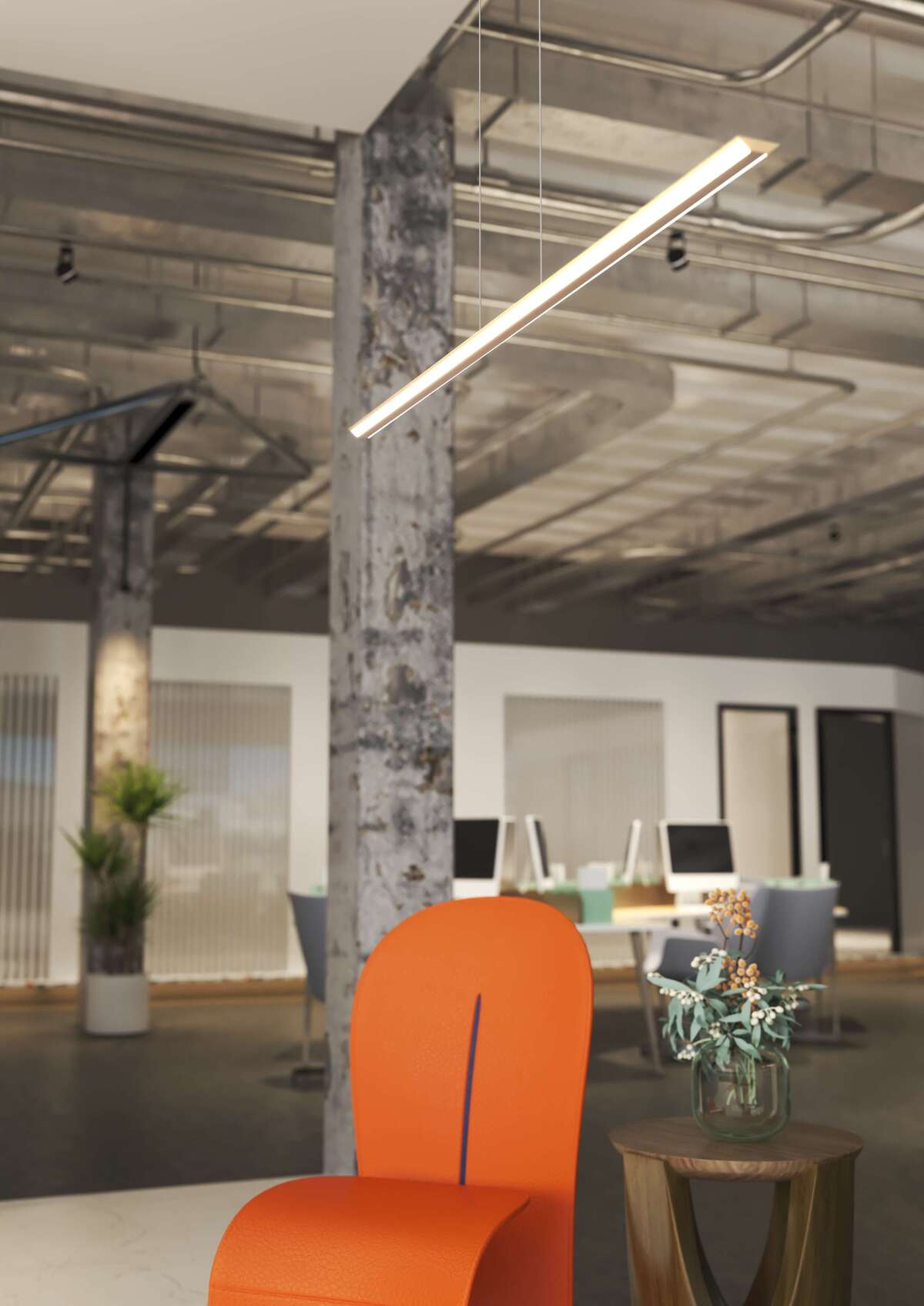 1216/S120-OC MALIKA SOSPENSIONE 120 CM. ORO CHAMPAGNE LED 42W CCT SWITCH CRI90