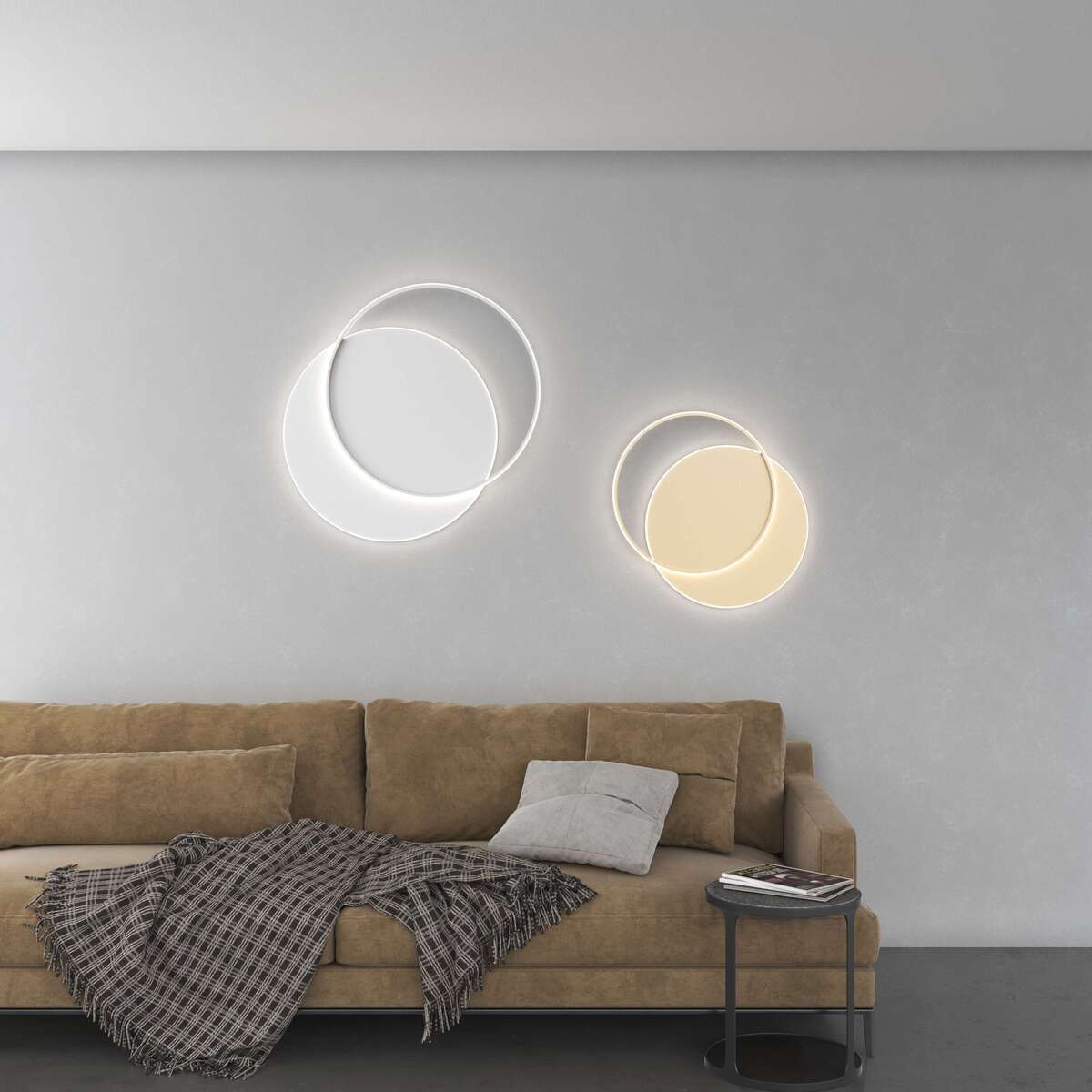 1224/60-GO MERCURY APPLIQUE/PLAFONIERA PICCOLA GOLD CCT 3000/4000 SWITCH