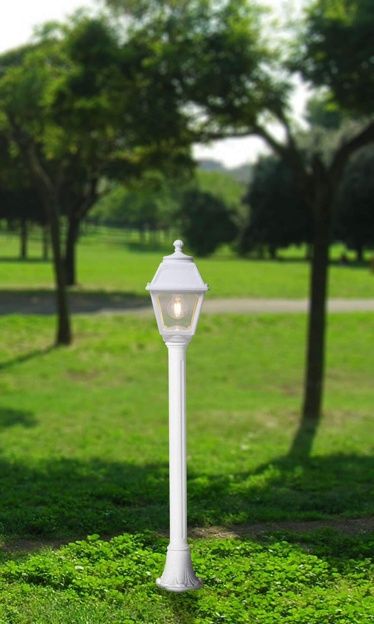 ALBA PALO 100 CM. 1 LUCE BIANCO IP55 E27 NON INCLUSA
