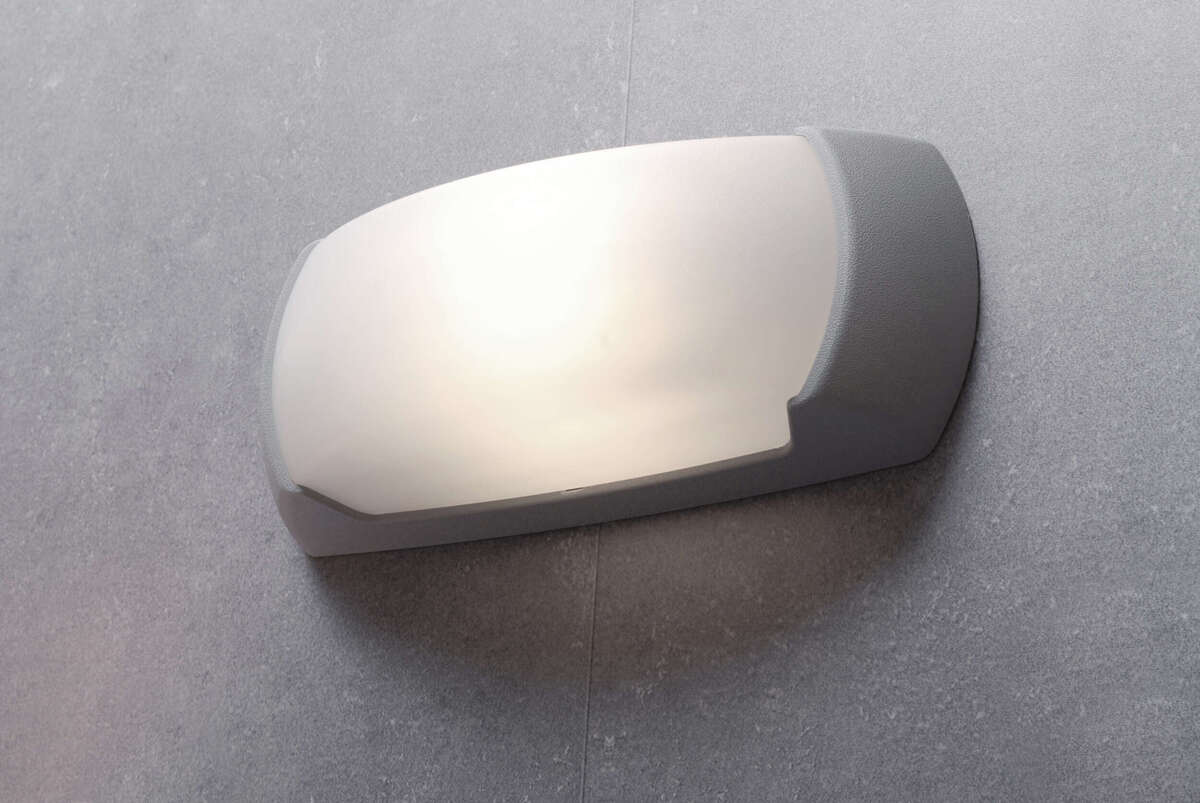 ANDORA-GR ANDORA APPLIQUE/PLAFONIERA 1 LUCE GRIGIO IP66 E27 NON INCLUSA