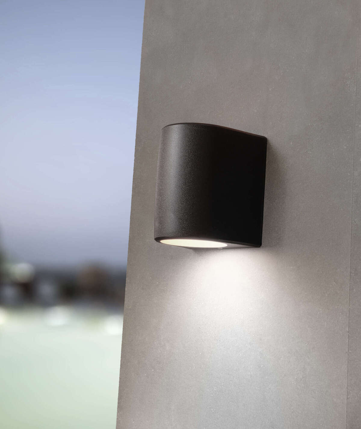 AOSTA APPLIQUE GRANDE 1 LUCE NERO IP55 GX53 LED 10W CCT INCLUSA