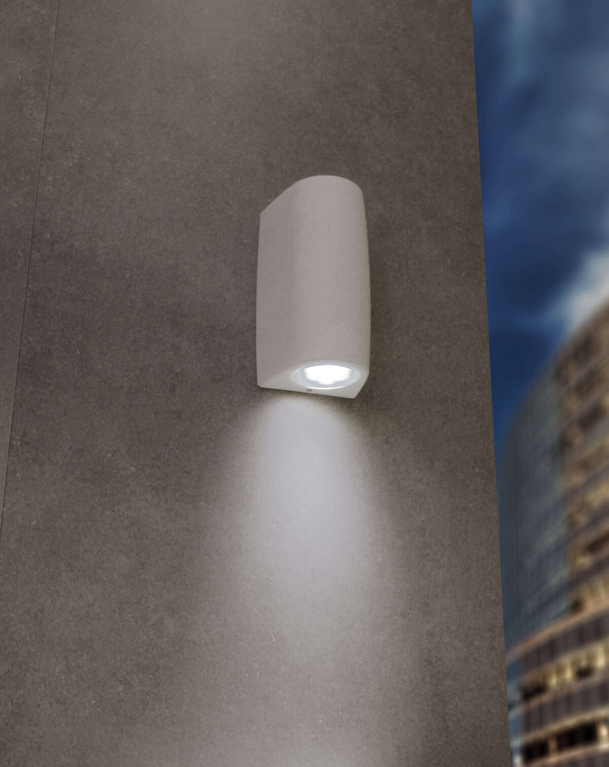 AOSTA/AP1-BI AOSTA APPLIQUE PICCOLA 1 LUCE BIANCO IP55 GU10 NON INCLUSA