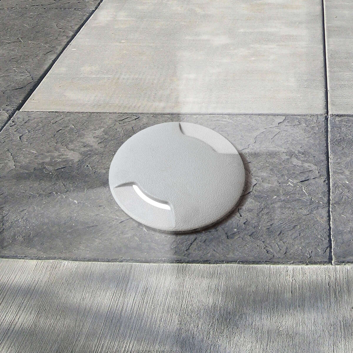 CAPRI/CA-TB16-GR CAPRI CALPESTABILE INCASSO TONDO 16 CM. 1 LUCE BIEMISSIONE GRIGIO IP67 GX53 LED 10W CCT INCLUSA