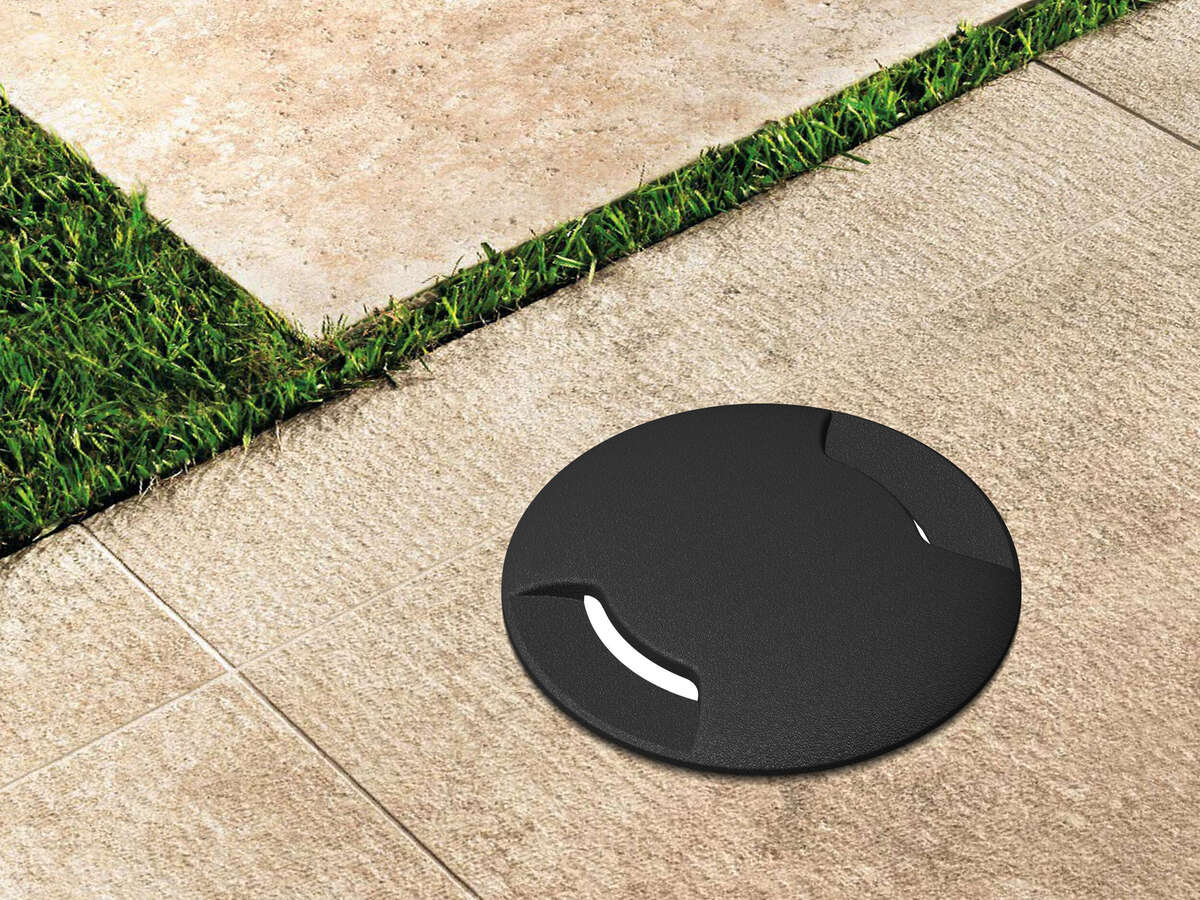 CAPRI/CA-TB16-NE CAPRI CALPESTABILE INCASSO TONDO 16 CM. 1 LUCE BIEMISSIONE NERO IP67 GX53 LED 10W CCT INCLUSA