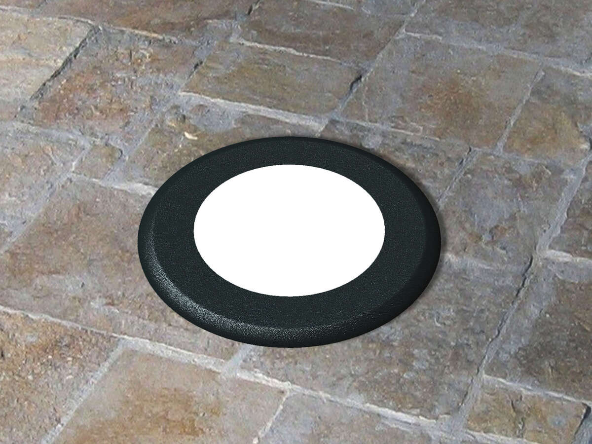CAPRI/CA-TD16-NE CAPRI CALPESTABILE INCASSO TONDO 16 CM. 1 LUCE DIFFUSA NERO IP67 GX53 LED 10W CCT INCLUSA