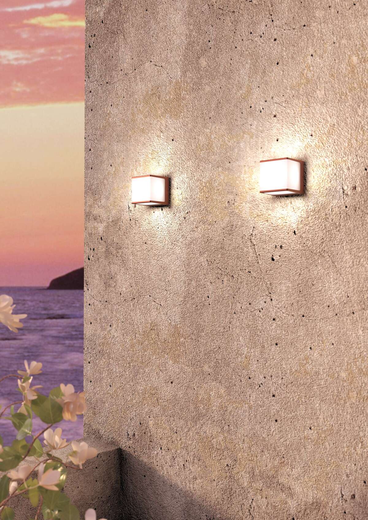 DUBAI-CO DUBAI APPLIQUE/PLAFONIERA 11CM. 1 LUCE CORTEN IP54 GX53 NON INCLUSA
