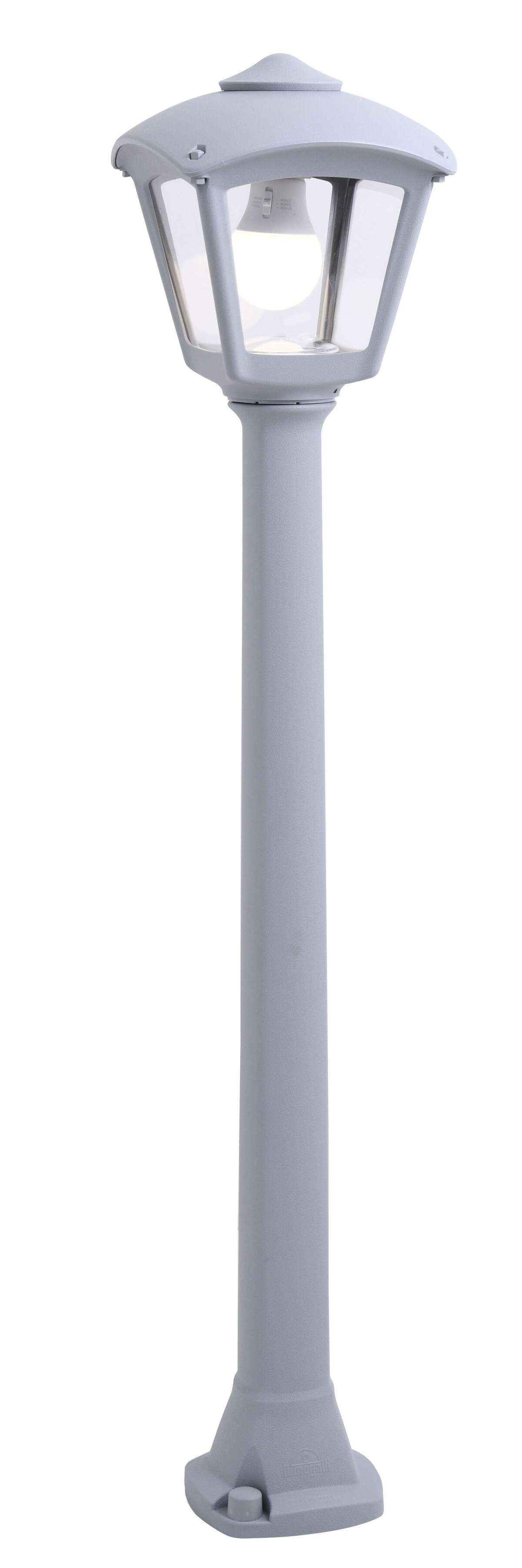 LERICI PALO 100CM. 1 LUCE GRIGIO IP55 E27 NON INCLUSA