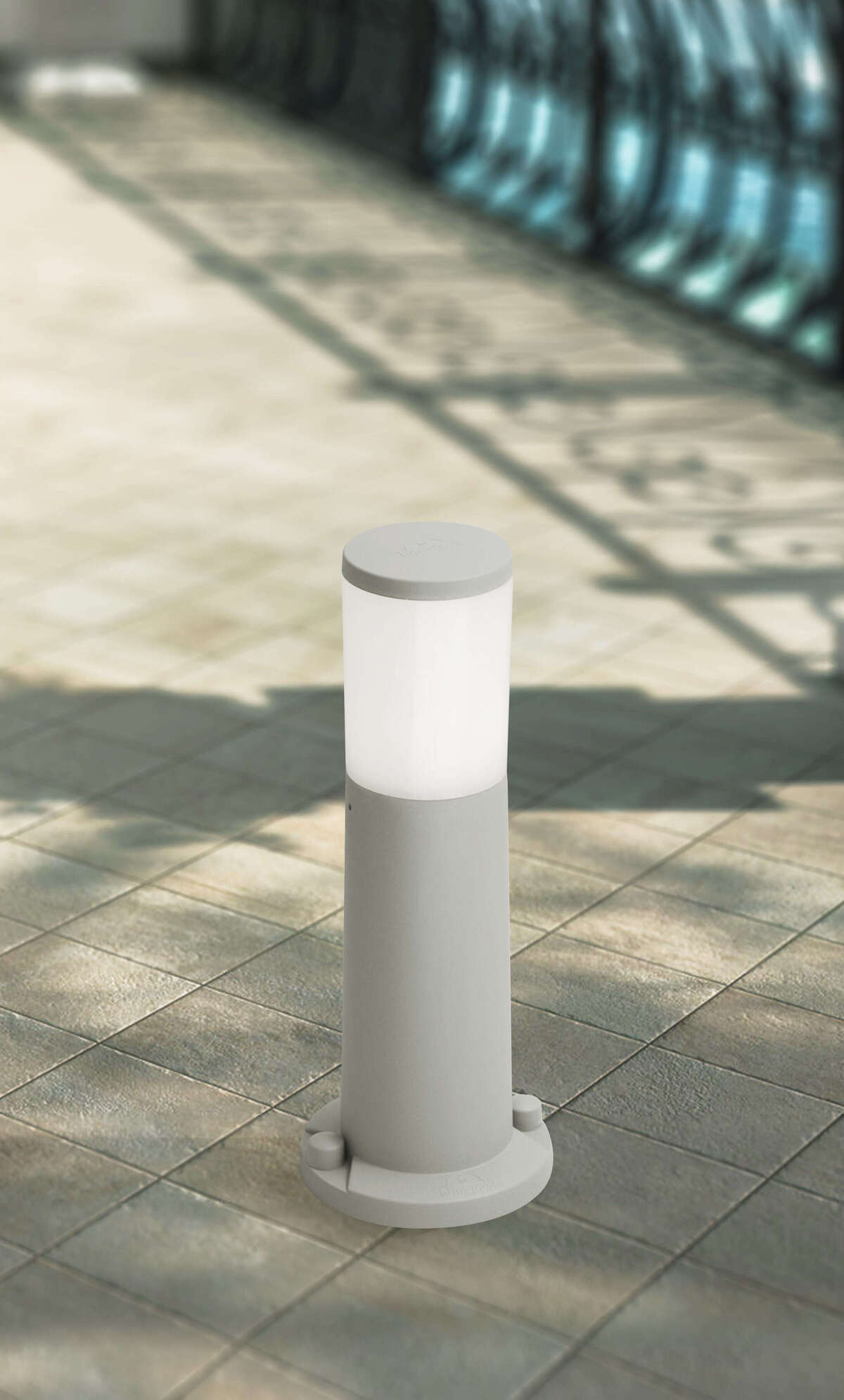 LOANO/PA40-GR LOANO PALO 40 CM. 1 LUCE GRIGIO IP55 E27 LED 8,5W CCT INCLUSA