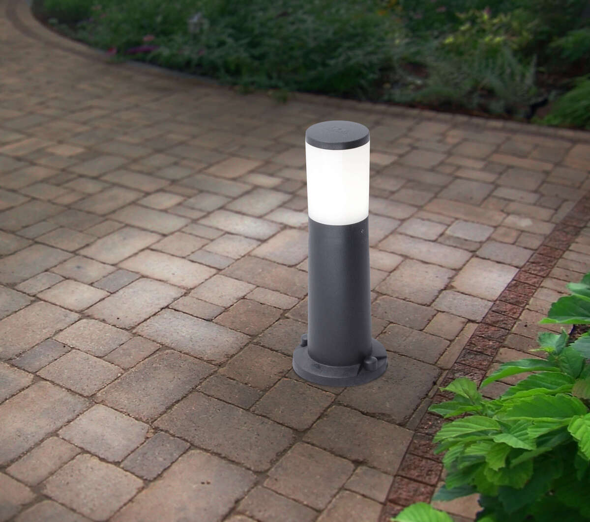 LOANO/PA40-NE LOANO PALO 40 CM. 1 LUCE NERO IP55 E27 LED 8,5W CCT INCLUSA