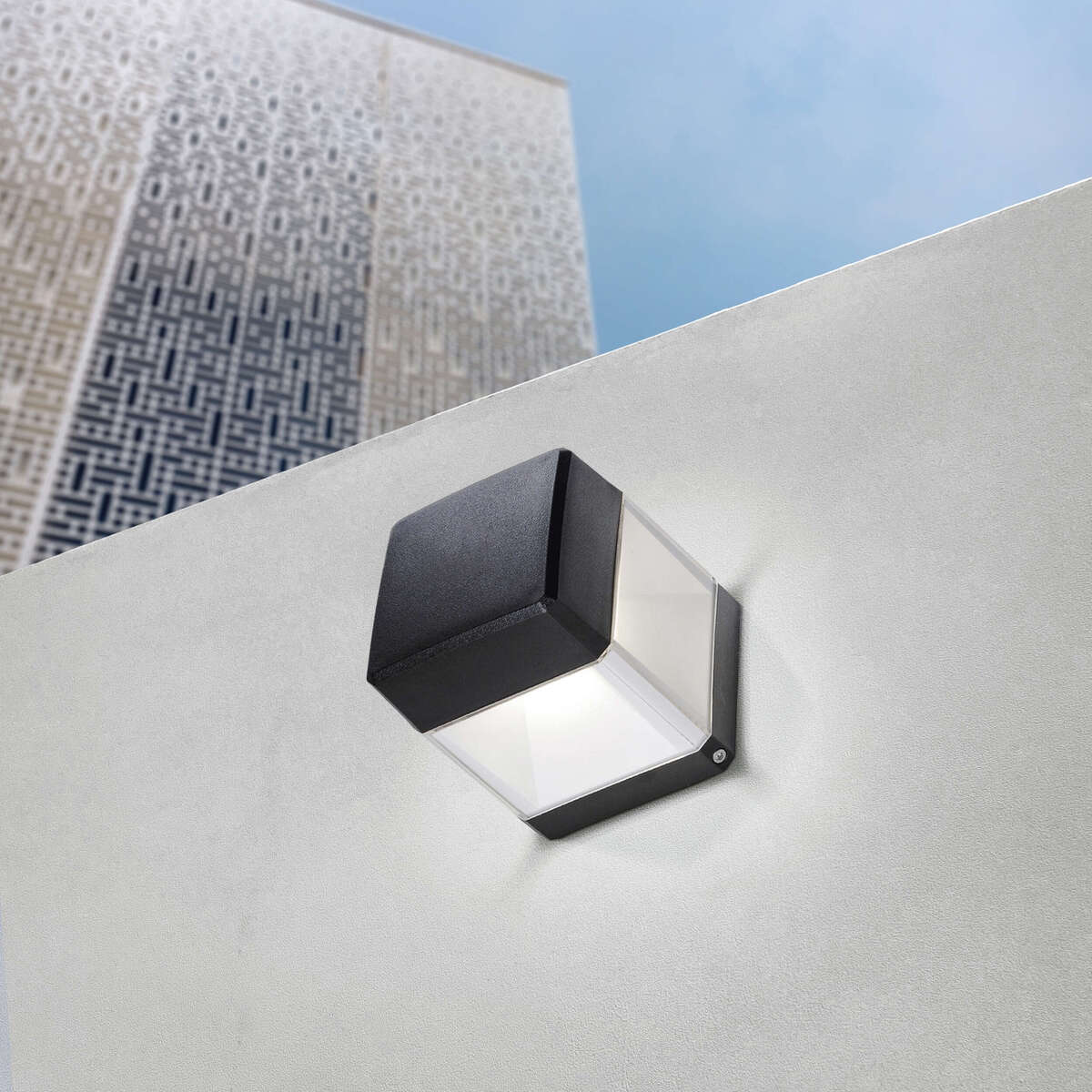 LODI/AP-NE LODI APPLIQUE 1 LUCE NERO IP55 GX53 LED 10W CCT INCLUSA