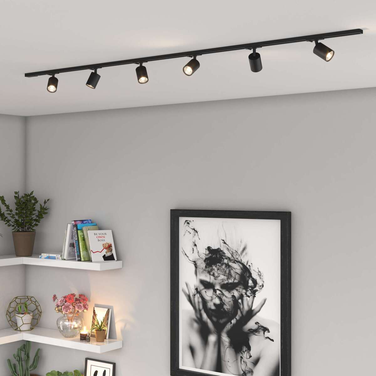 MONO/YARIKIT-200-NE MONO KIT BINARIO NERO 200 CM. + 6 PZ. FARETTO YARI NERO