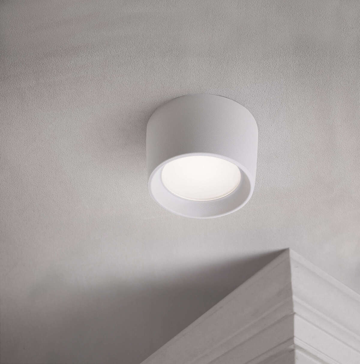 PISA/PLG-BI PISA PLAFONIERA GRANDE 1 LUCE BIANCO IP55 GX53 LED 10W CCT INCLUSA