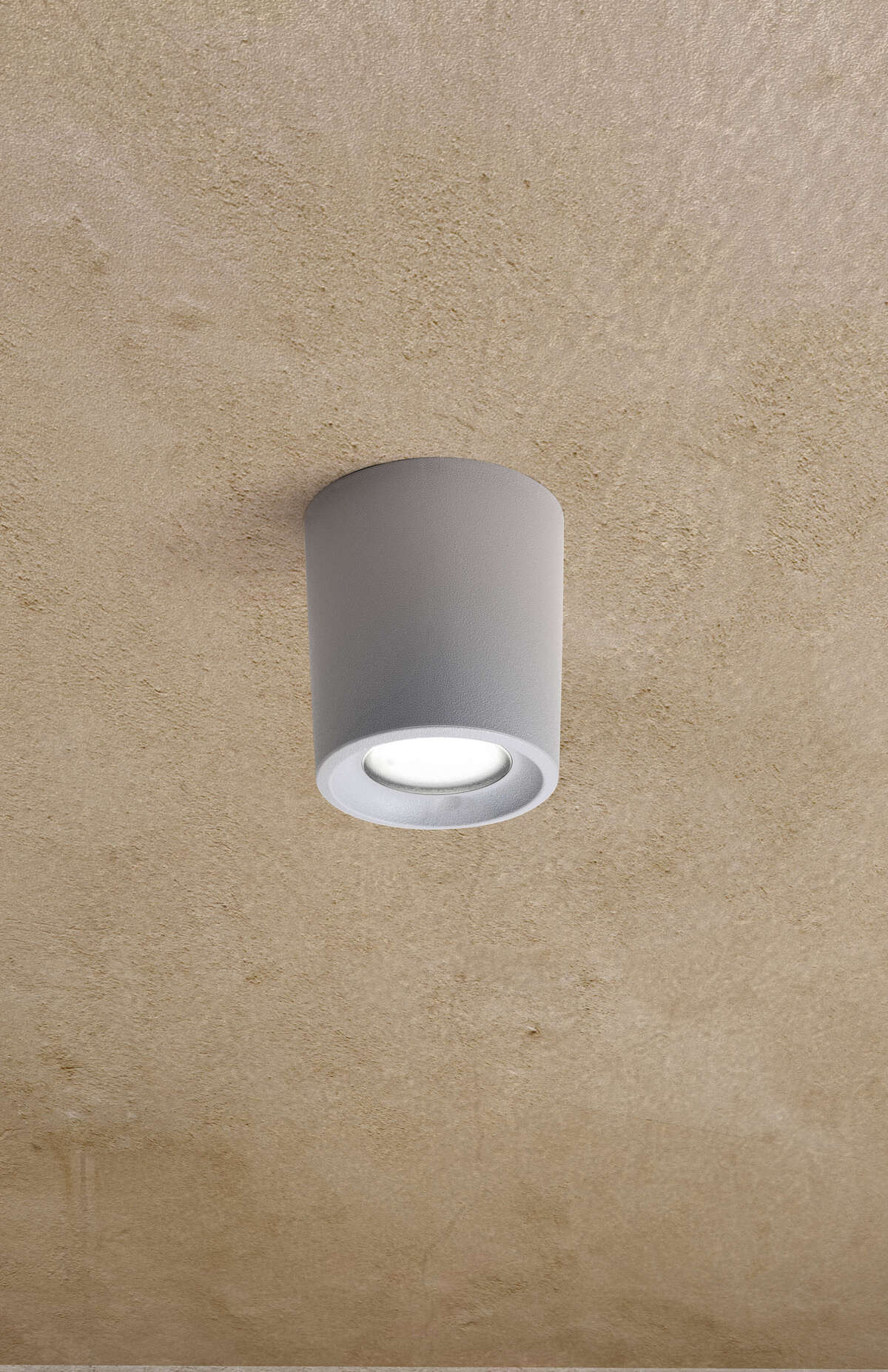 PISA/PLP-GR PISA PLAFONIERA PICCOLA 1 LUCE GRIGIO IP55 GU10 LED 6W CCT INCLUSA