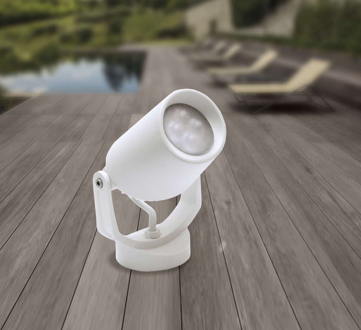 ROMA/FA12-BI ROMA D.12 CM. FARETTO 1 LUCE BIANCO IP66 GU10 LED 6W CCT INCLUSA