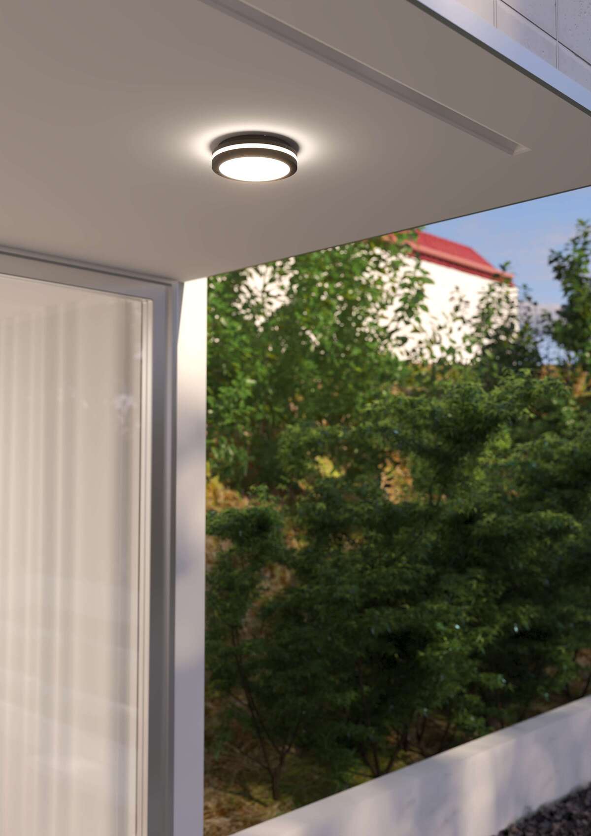 SOHO/14-GA SOHO APPLIQUE/PLAFONIERA 14CM. 1 LUCE GRIGIO ANTRACITE IP54 GX53 NON INCLUSA
