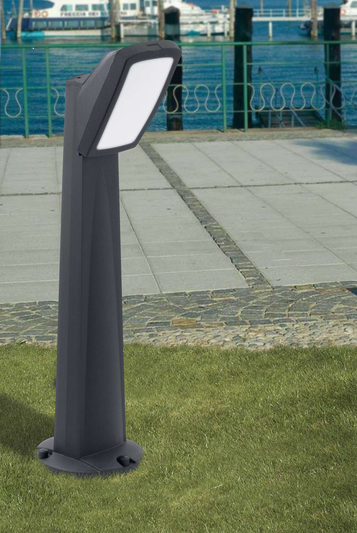 TRENTO/PA94-NE TRENTO PALO 94 CM. 1 LUCE NERO IP66 E27 NON INCLUSA
