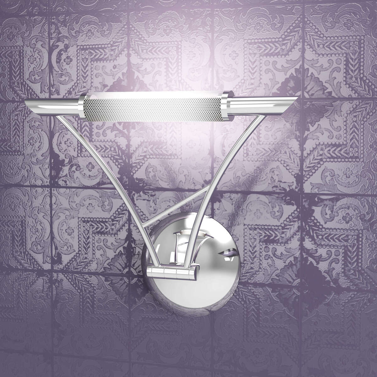 TRIANGLE APPLIQUE 1 LUCE CROMO