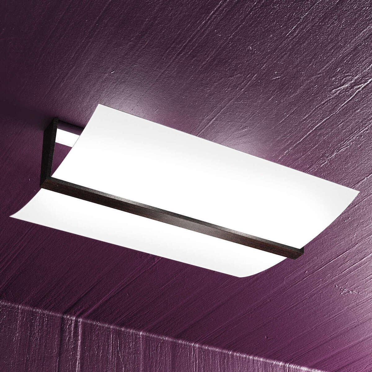 1019/PL50-W WOOD PLAFONIERA CM.50 2 LUCI WENGE