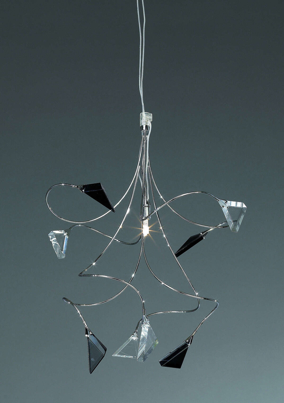 1051/S1-NE RAINBOW TRIANGLE SOSPENSIONE NERO