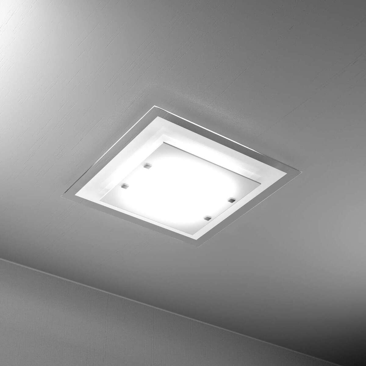 TRAY PLAFONIERA 45 CM. 2 LUCI BIANCA