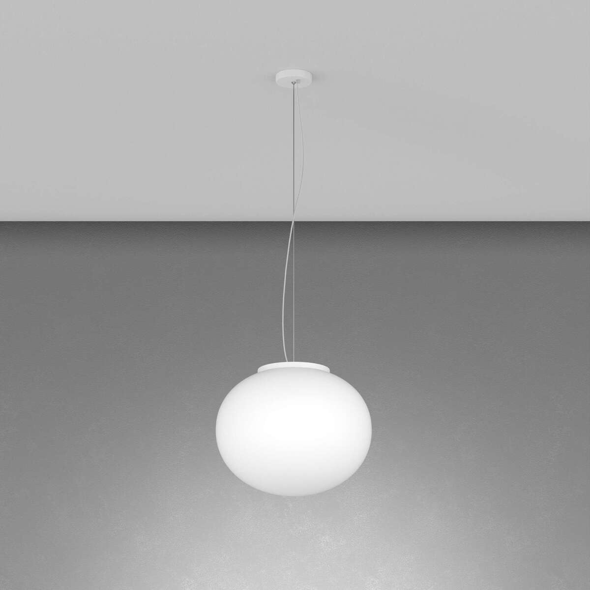 1092BI/S35 SOFT SOSPENSIONE BIANCO D.35 1 LUCE