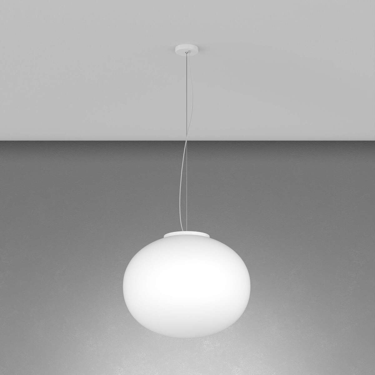 1092BI/S45 SOFT SOSPENSIONE BIANCO D.45 1 LUCE