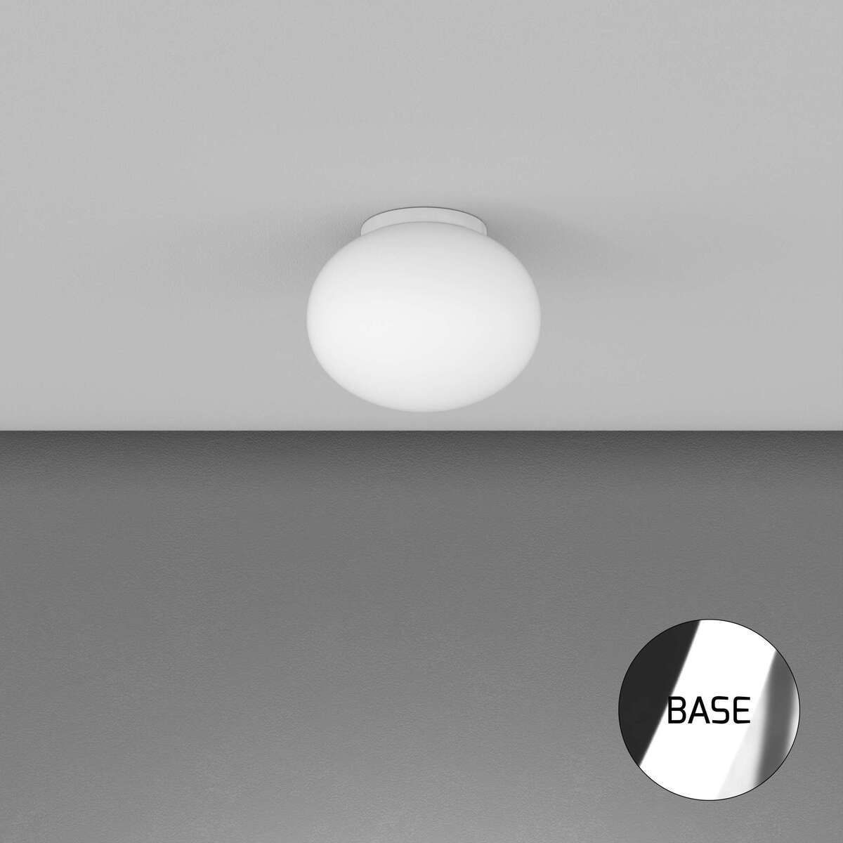1092CR/PL28 SOFT PLAFONIERA CROMO D.28 CM. 1 LUCE
