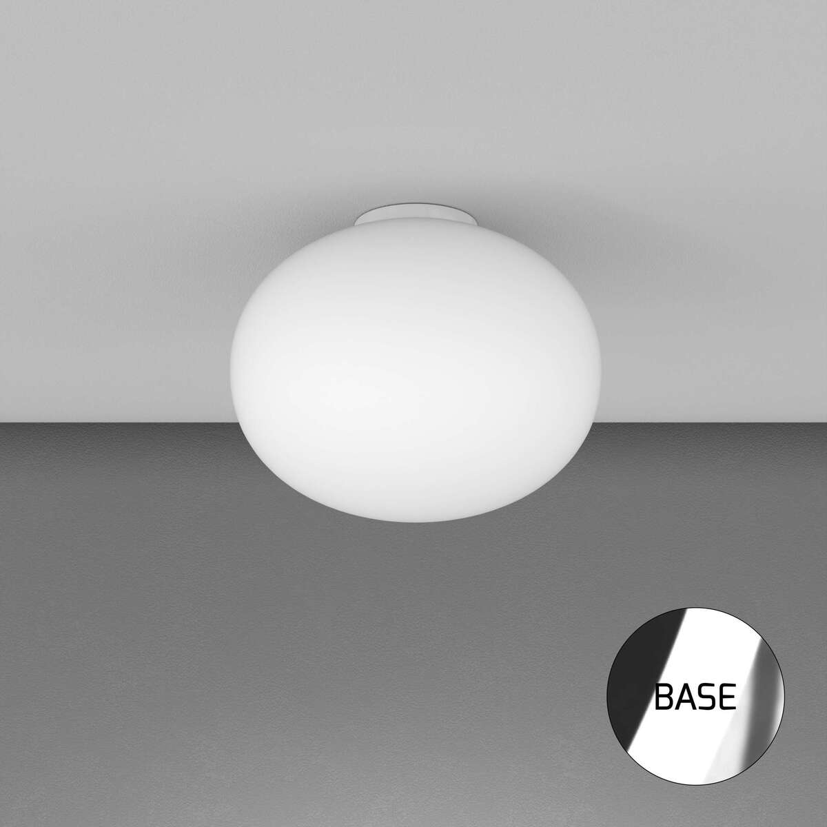1092CR/PL45 SOFT PLAFONIERA CROMO D.45 CM. 1 LUCE