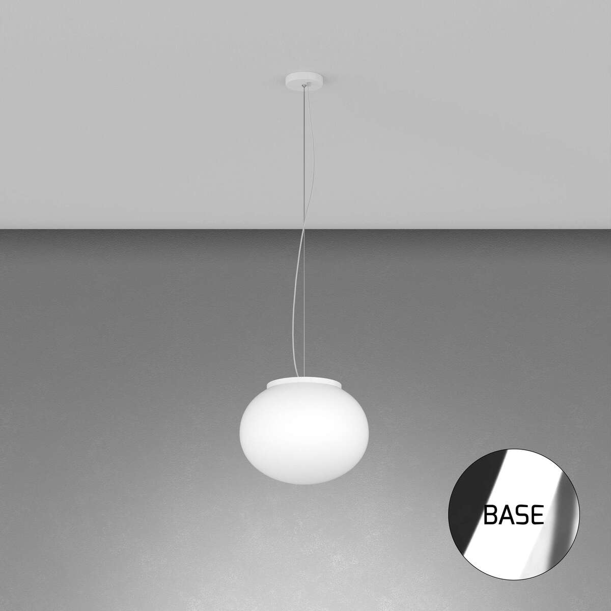 1092CR/S28 SOFT SOSPENSIONE CROMO D.28 CM. 1 LUCE