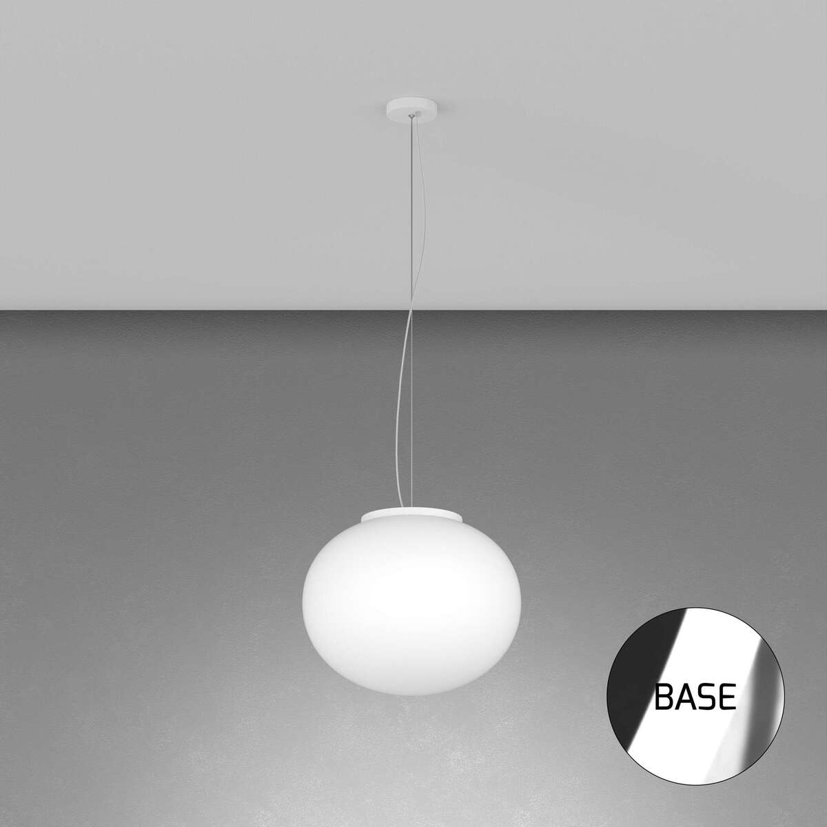 1092CR/S35 SOFT SOSPENSIONE CROMO D.35 1 LUCE