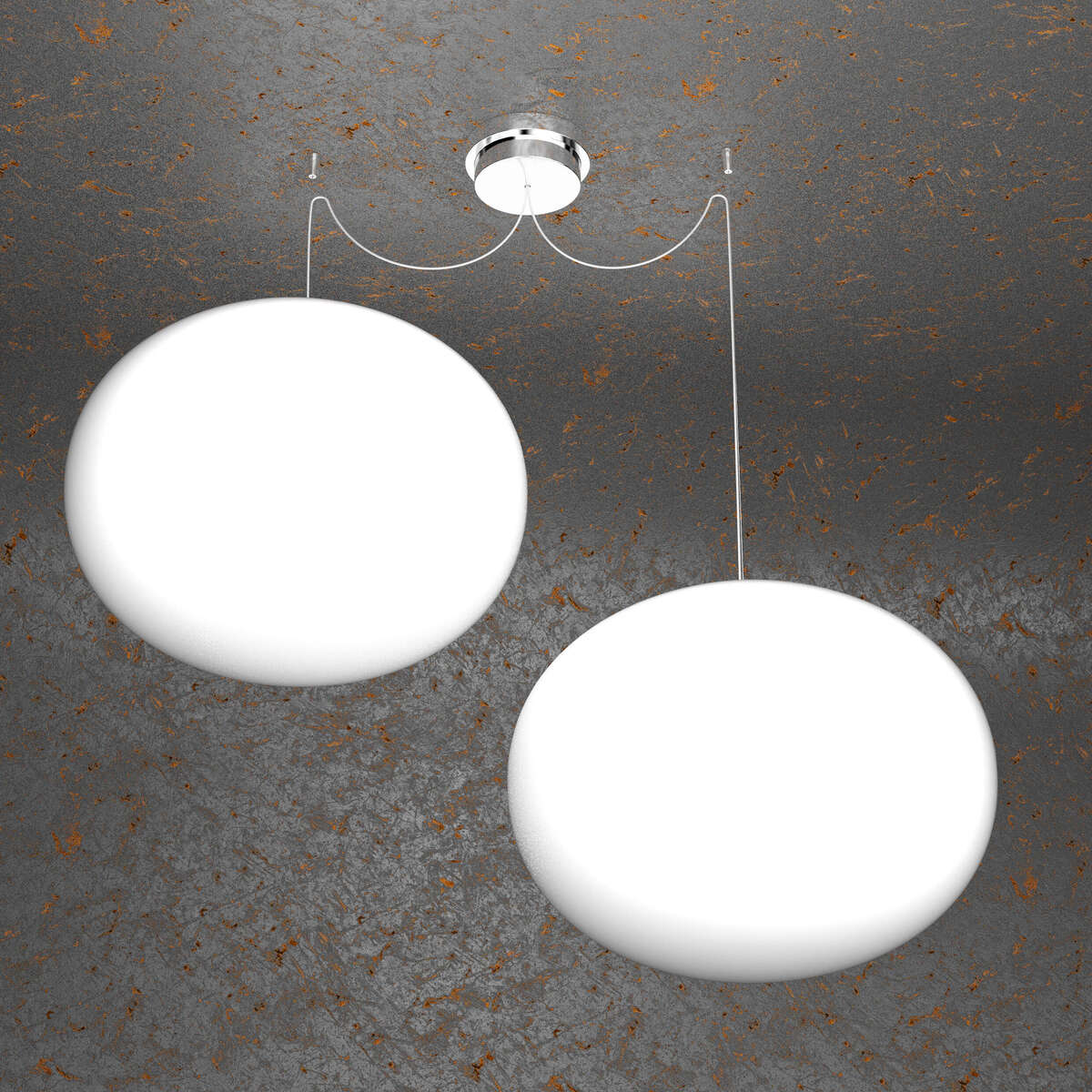 1092/S2-45 SOFT SOSPENSIONE D.45 CM. 2 LUCI