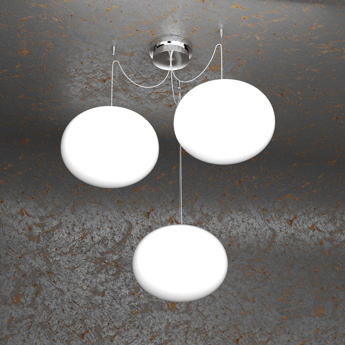 1092/S3-28 SOFT SOSPENSIONE D.28 CM. 3 LUCI