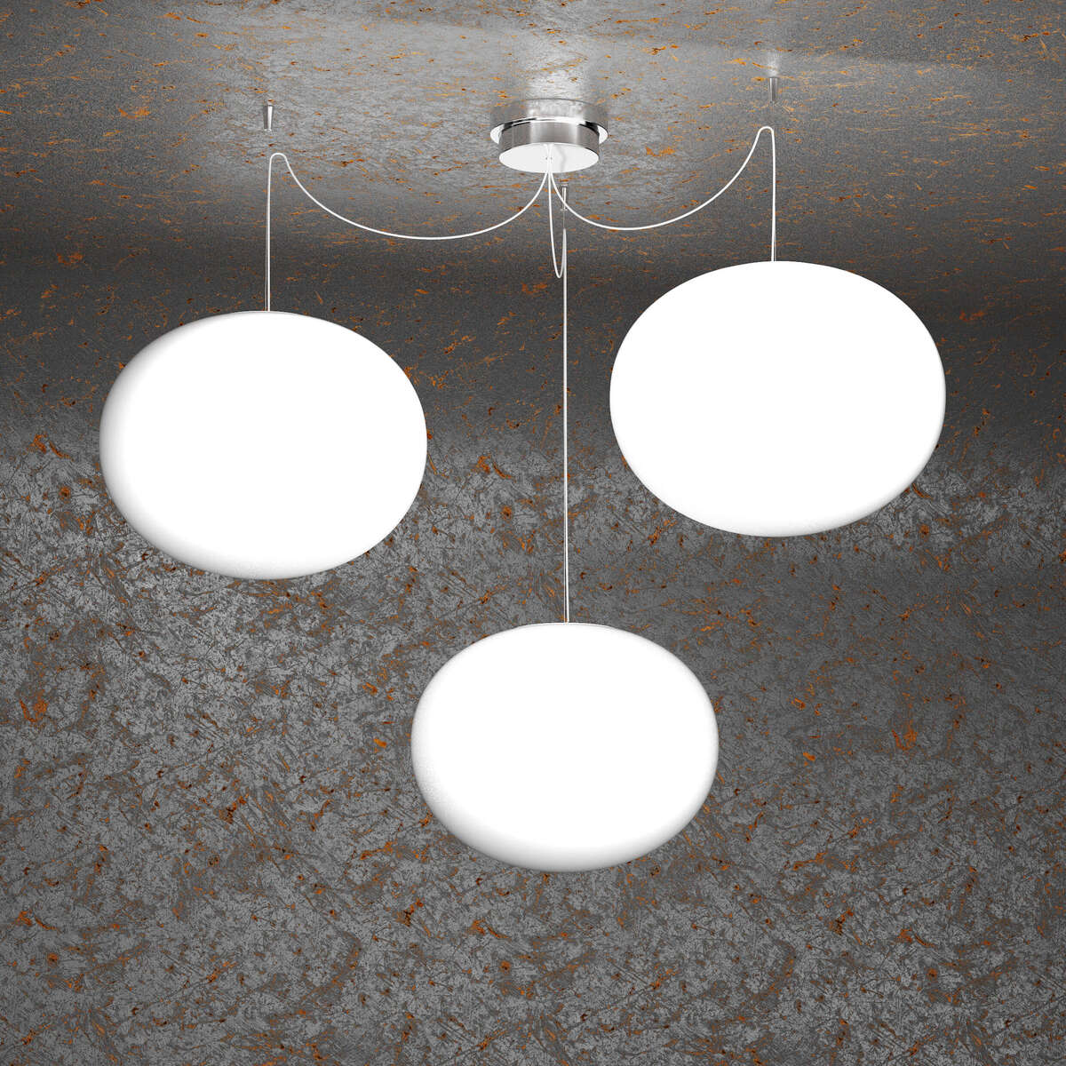1092/S3-35 SOFT SOSPENSIONE D.35 CM. 3 LUCI